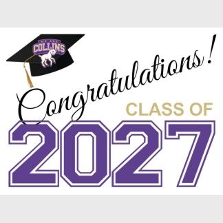 Fort Collins High School graduation yard signs