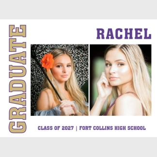 Fort Collins High School graduation yard signs
