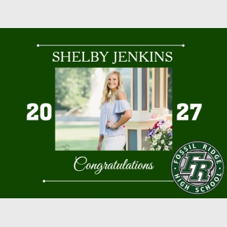 Fossil Ridge High School graduation yard signs