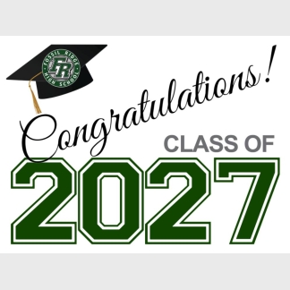 Fossil Ridge High School graduation yard signs