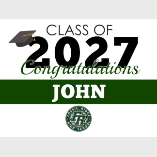 Fossil Ridge High School graduation yard signs
