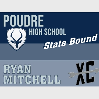 Poudre High School cross country state yard sign