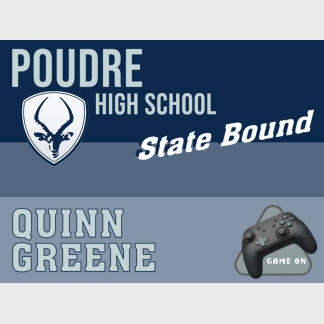 Poudre High School esports state yard sign