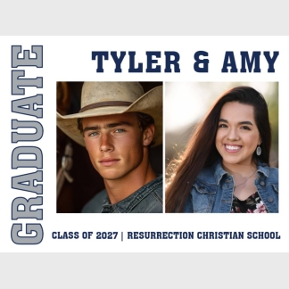 Resurrection Christian School graduation yard signs