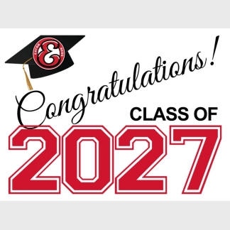 Eaton High School graduation yard signs