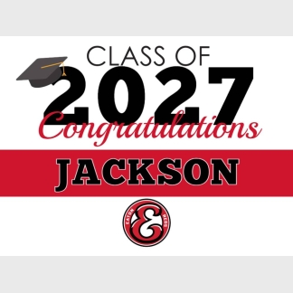 Eaton High School graduation yard signs