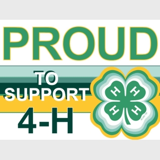 support larimer county 4-h yard sign