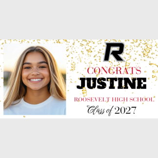 Roosevelt High School Graduation photo banners
