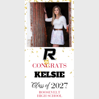Roosevelt High School Graduation photo banners