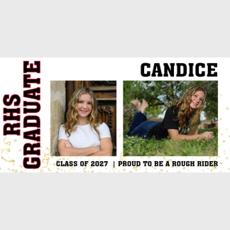 Roosevelt High School Graduation photo banners